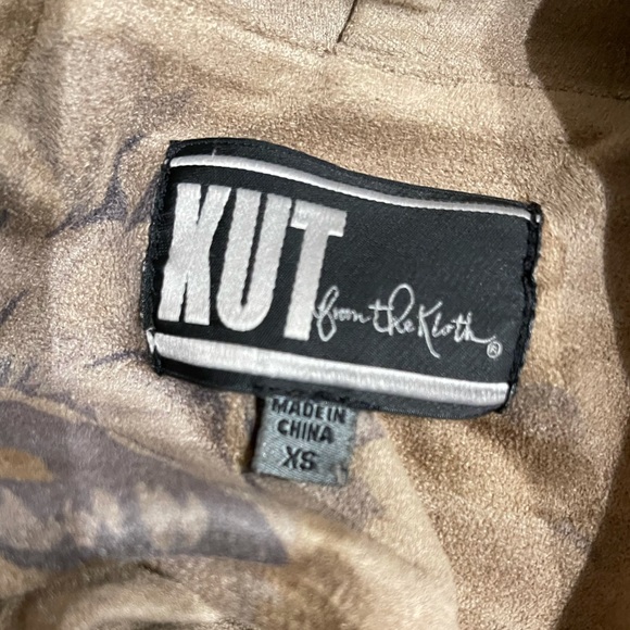 Kut from the Kloth XS faux suede floral jacket - Picture 4 of 7